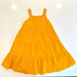 Cat & Jack Yellow Tiered Kids Dress size medium (8)